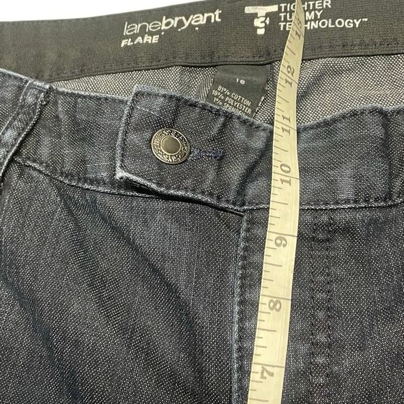 Lane Bryant Dark Denim Tighter Tummy Flare Trousers - Picture 5 of 7